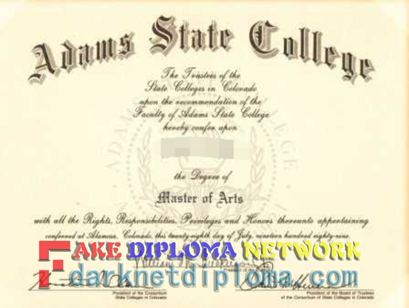 Best Fake Adams State College Diploma: How to Get the Authentic Replica