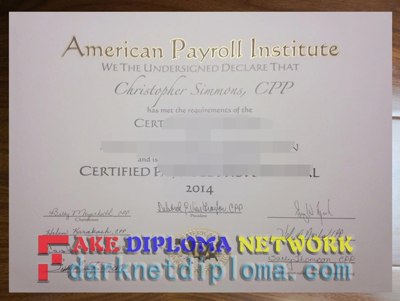 Best Fake American Payroll Institute: A Degree You Can’t Afford to Miss