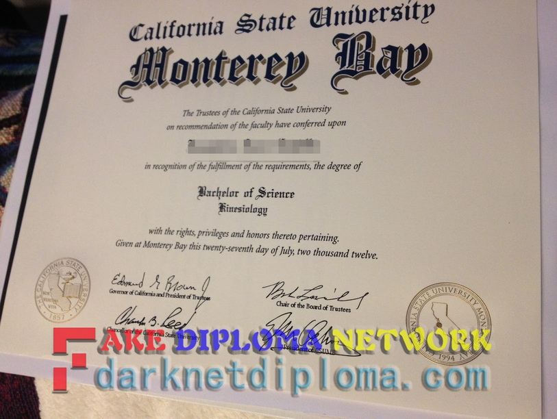 Best Fake: Create a Realistic California State University, Monterey Bay Degree Diploma