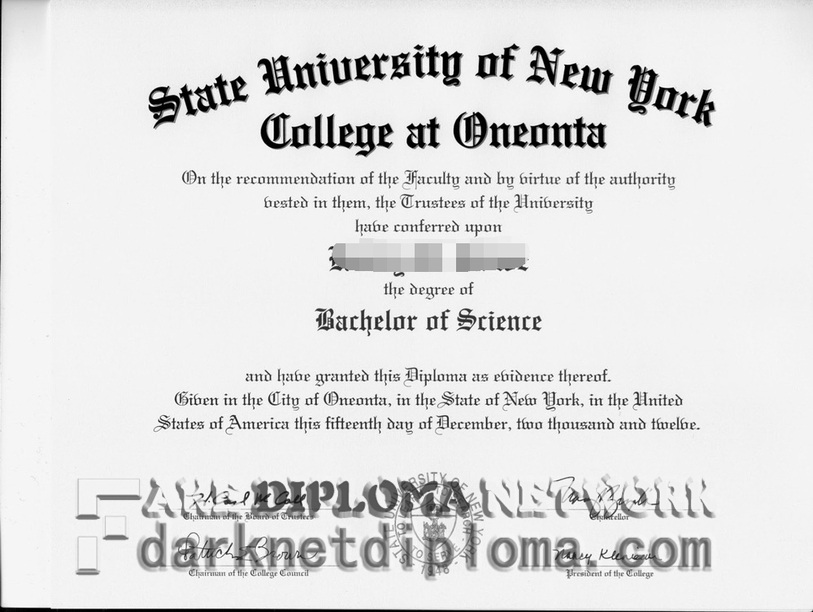 Best Fake State University of New York College at Oneonta Degree: Your Key to Success