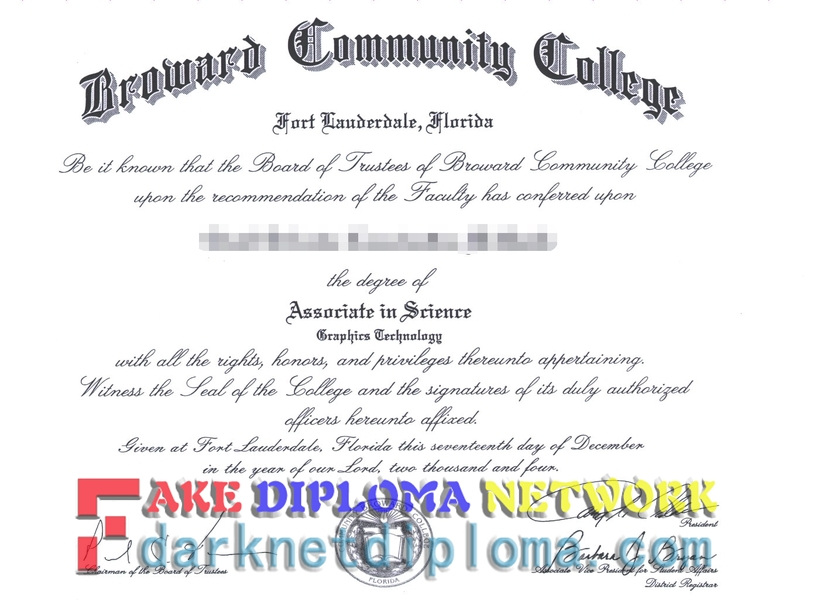 Best Steps to Buy a Fake Broward Community College Degree