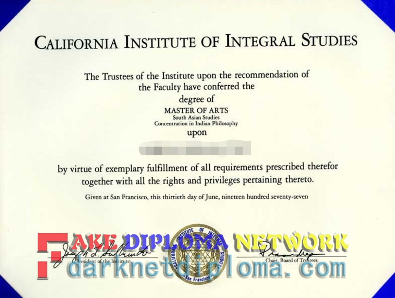 Buy Fake California Institute of Integral Studies Diploma: A Comprehensive Guide