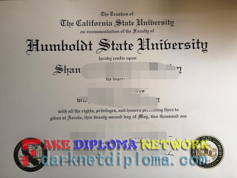 Buy Fake or Make Your Own: California State Polytechnic University, Humboldt Degree