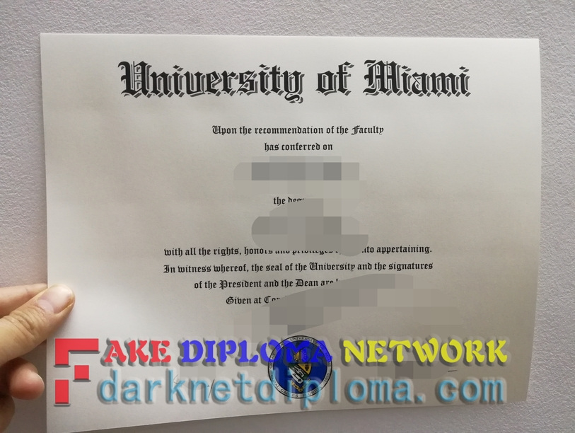 Buy Fake University of Miami Diploma: Top 5 Reasons to Choose It