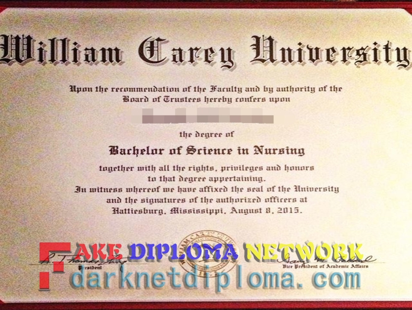 Buy Fake William Carey University Degree: How to Get It and What You Need to Know