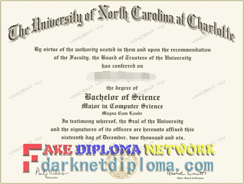 How to Copy a Fake University of North Carolina at Charlotte Diploma: A Step-by-Step Guide