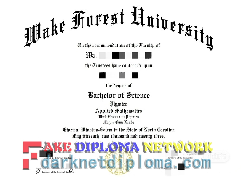How to Copy a Fake Wake Forest University Diploma: A Step-by-Step Guide