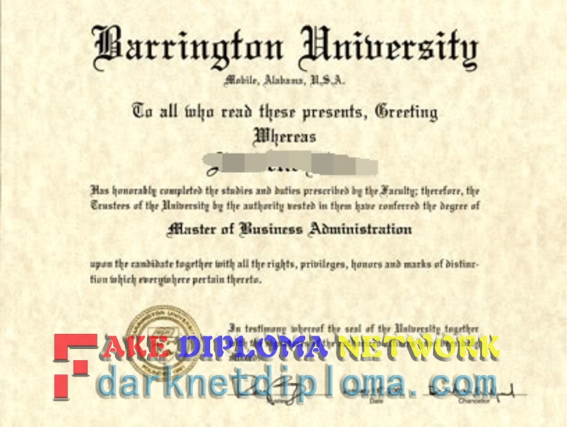Detecting Fake Diplomas from "Barrington University"