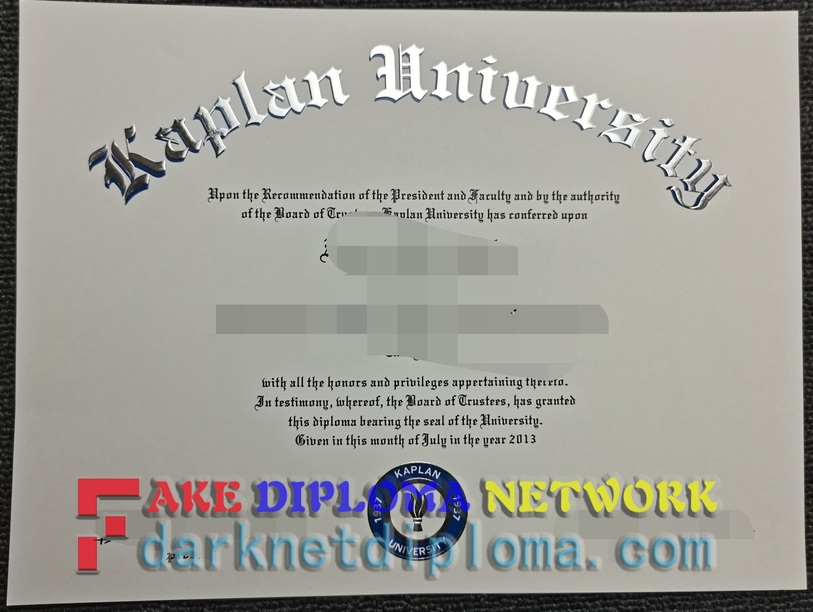Fake Kaplan University Diploma: How to Spot the Difference