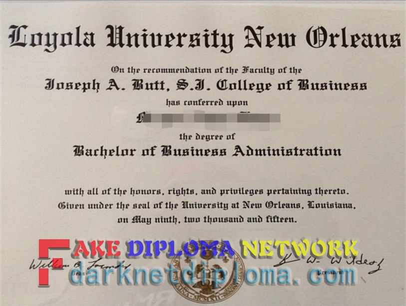 How to Spot a Fake Loyola University New Orleans Diploma
