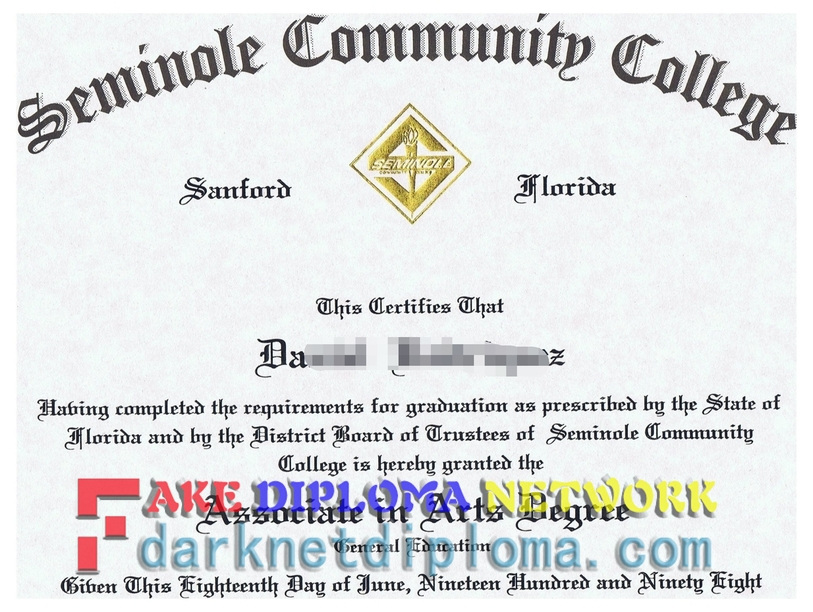 How to Spot a Fake Seminole Community College Diploma