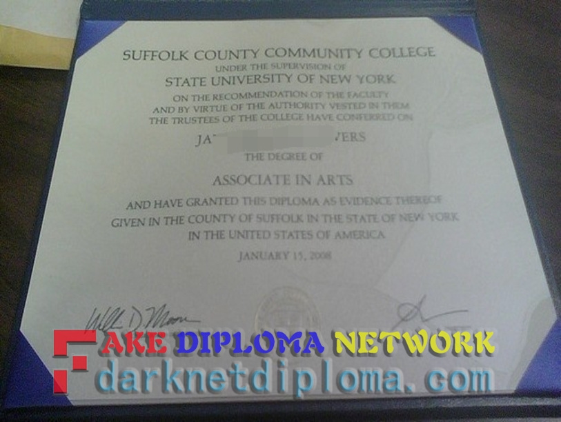 Fake Suffolk County Community College Diploma: How to Spot the Difference