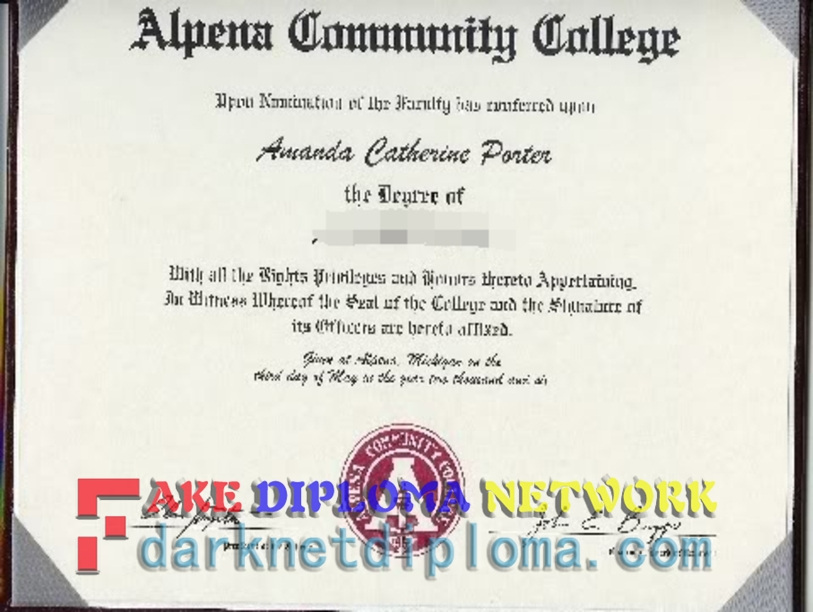 How Fast Can You Buy a Fake Alpena Community College Degree?
