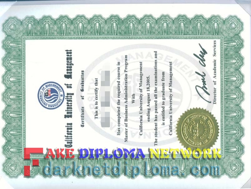 How Fast Can You Get a Fake California University of Management (CUM) Degree?