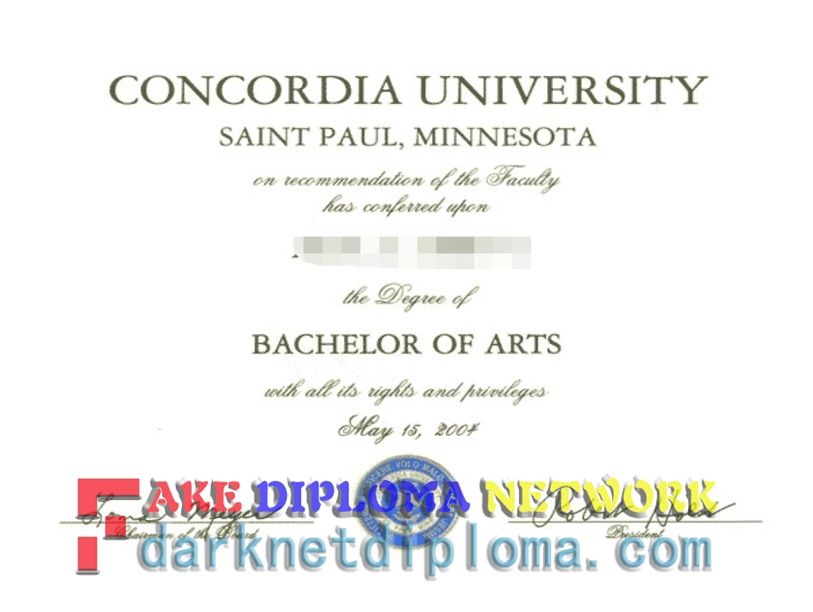 How Fast Can You Buy a Fake Concordia University, Saint Paul Degree?