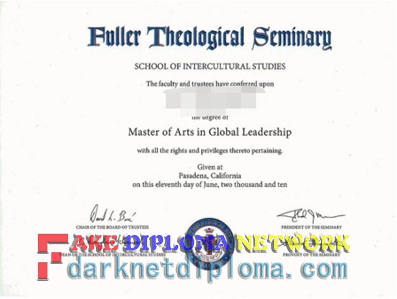 How Fast to Buy a Fake Fuller Theological Seminary Diploma