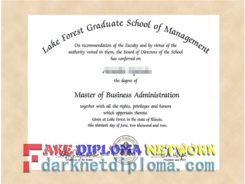 How Fast Can You Get a Fake Lake Forest Graduate School of Management Degree?