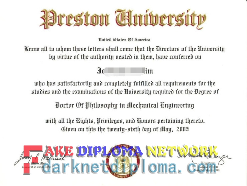 How Fast Can You Get a Fake Preston University Degree?