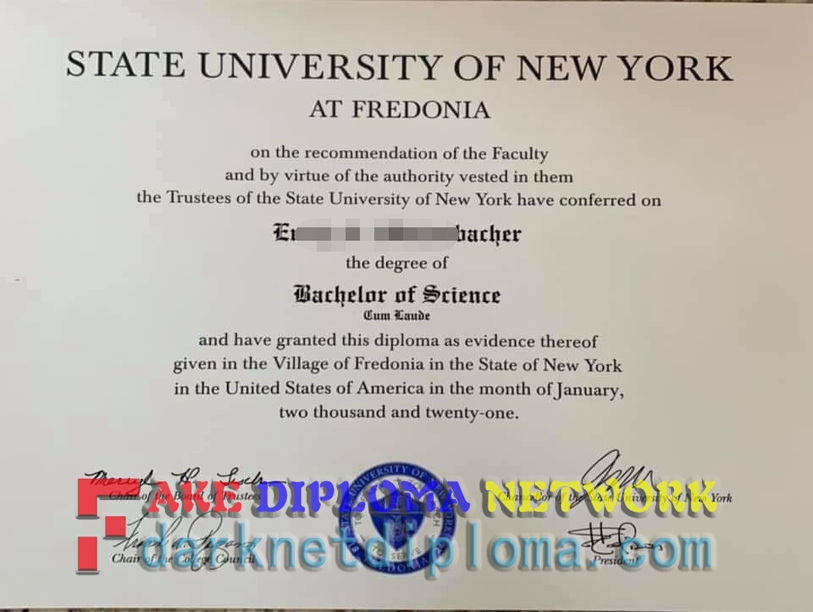 How Fast Can You Buy a Fake SUNY Fredonia Degree?
