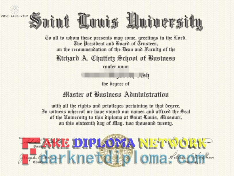 How Fast Can You Get a Fake St. Louis University Diploma?