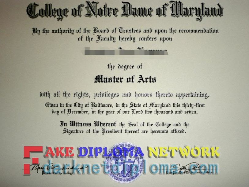 How to Buy a Fake College of Notre Dame of Maryland Diploma: A Step-by-Step Guide