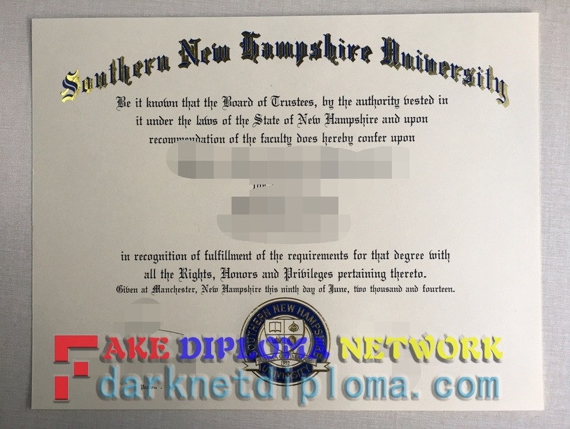 How to Buy a Phony Southern New Hampshire University Diploma