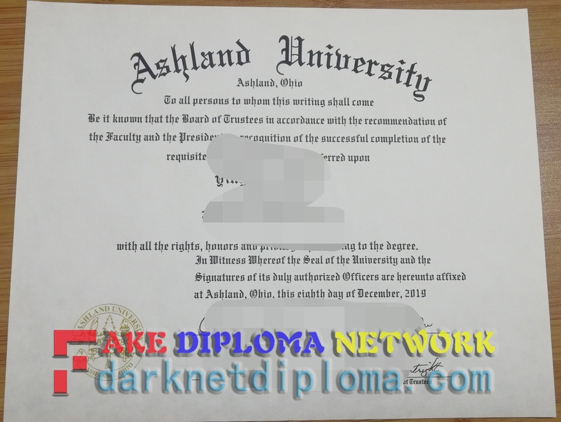 How to Create a Fake Ashland University Diploma: Step-by-Step Guide
