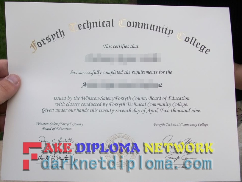 How to Create a Fake Forsyth Technical Community College Diploma