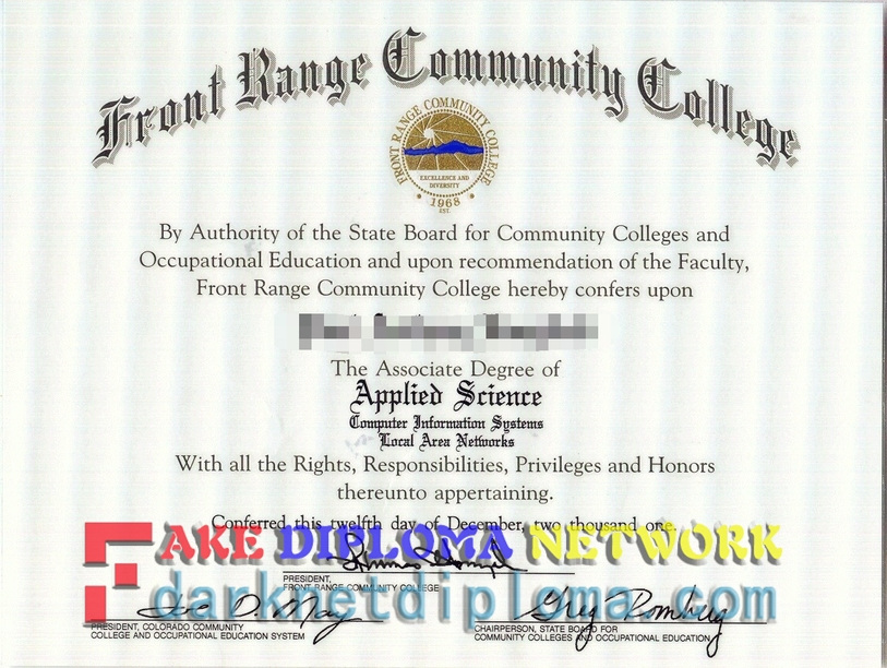 How to Create a Fake Front Range Community College Degree: A Step-by-Step Guide