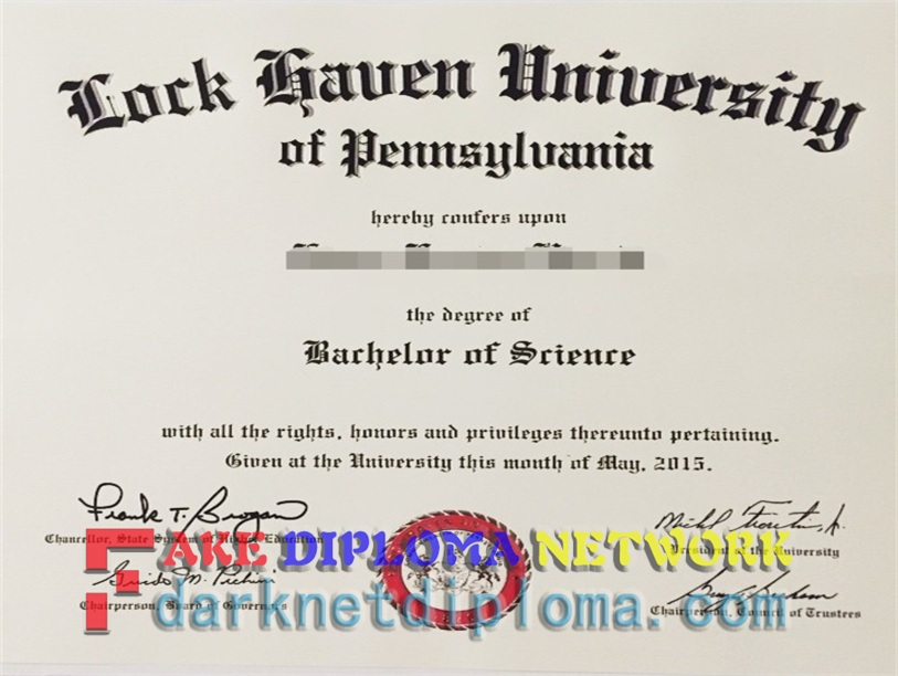 How to Create a Fake Lock Haven University of Pennsylvania Diploma