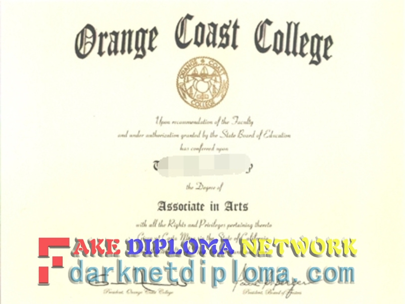 How to Create a Fake Orange Coast College Diploma: Step-by-Step Guide