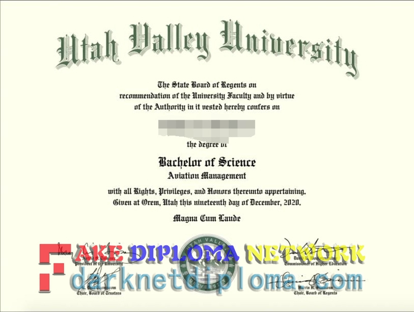 How to Create a Fake Utah Valley University Diploma: A Step-by-Step Guide