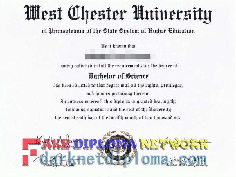 How to Create a Fake West Chester University of Pennsylvania Diploma