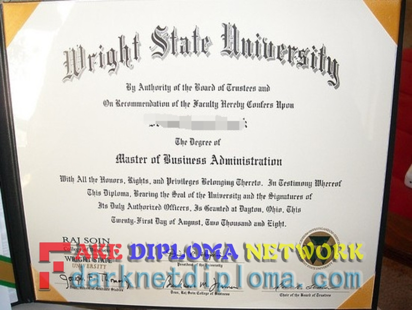 How to Create a Fake Degree from Wright State University