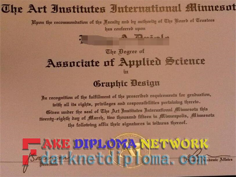 How to Create a Fake He Art Institutes International Minnesota Diploma