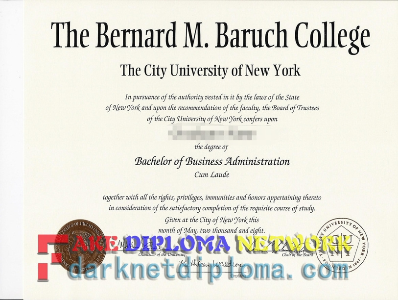 How to Order a Fake CUNY Bernard M. Baruch College Degree: A Step-by-Step Guide