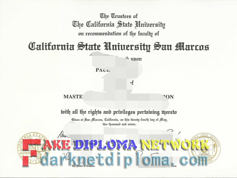 How to Order a Fake California State University San Marcos Degree: A Step-by-Step Guide