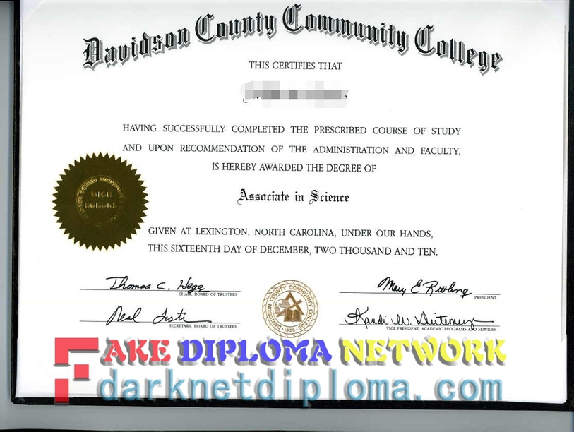 How to Order a Fake Davidson County Community College Diploma: A Step-by-Step Guide