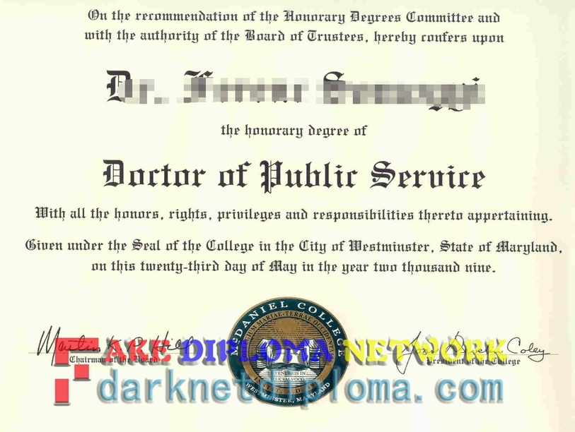 How to Order a Fake McDaniel College Diploma: A Step-by-Step Guide