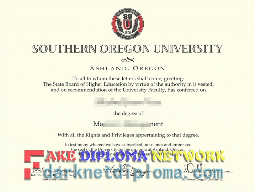 How to Order a Fake Southern Oregon University Diploma