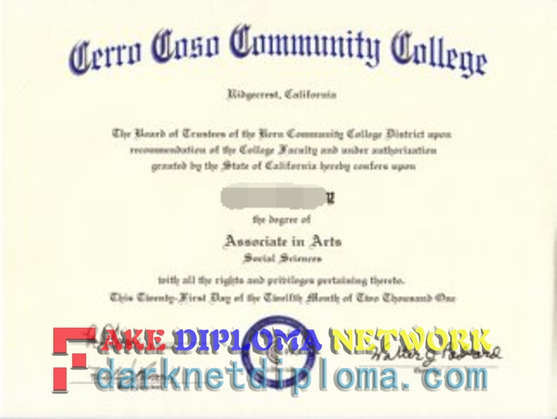 Is It Possible to Buy a Fake Cerro Coso Community College Degree?