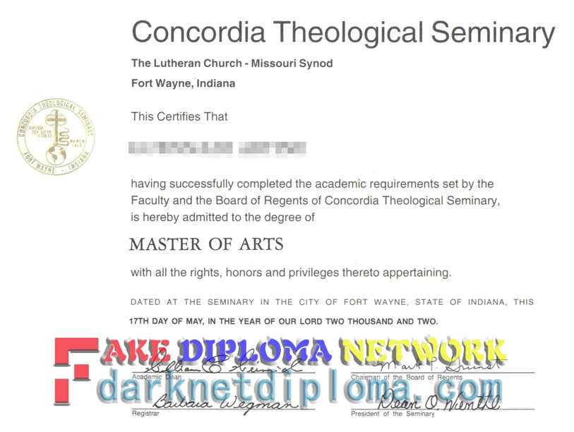Is It Possible to Buy a Fake Concordia Theological Seminary Degree?
