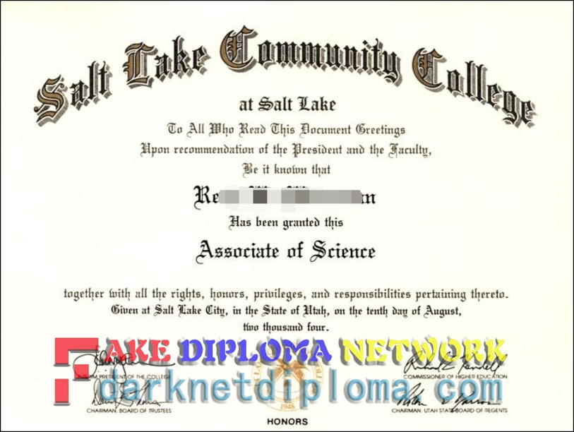 Is It Possible to Buy a Fake Salt Lake Community College Diploma?