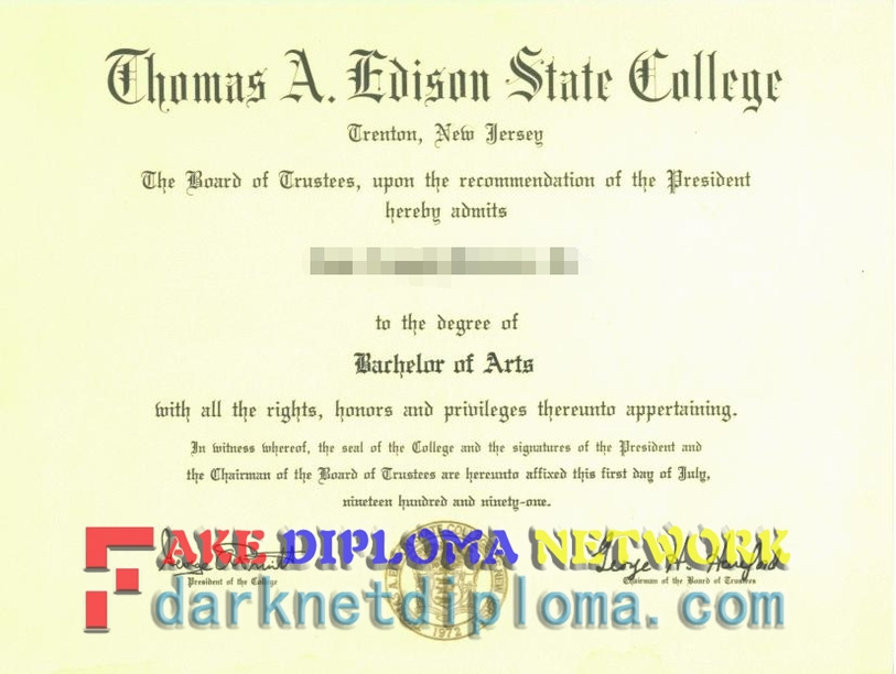 Is It Possible to Buy a Fake Thomas Edison State College Degree?