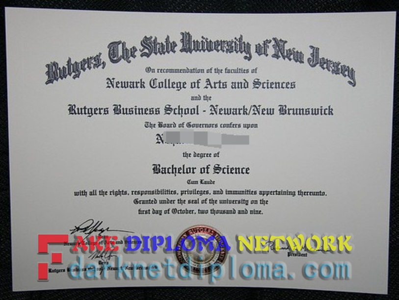 How to Make a Fake Rutgers, The State University of New Jersey Diploma