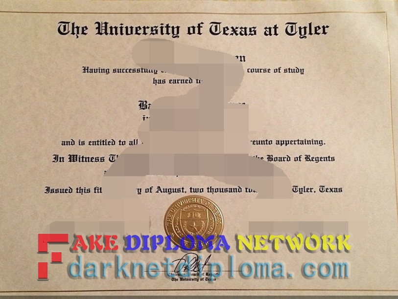 How to Make a Fake University of Texas at Tyler Degree