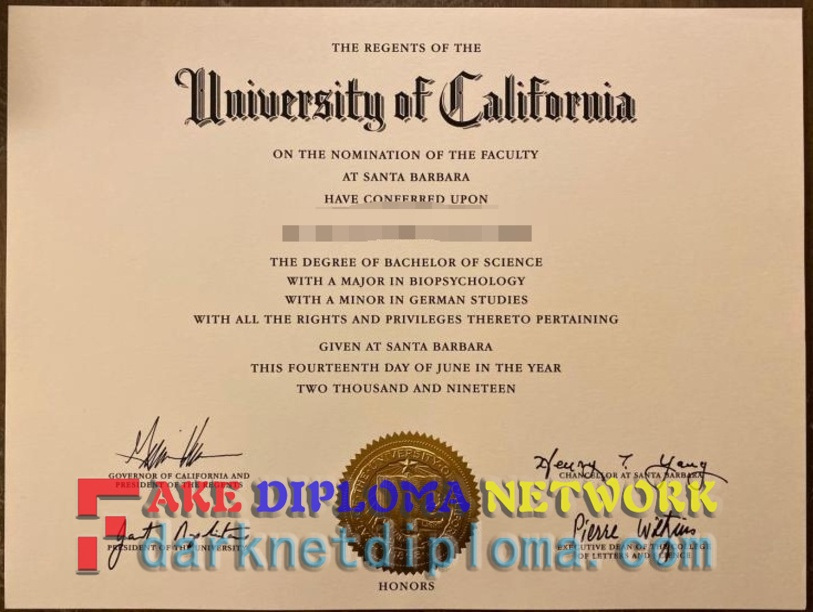 How to Make a Fake University of California, Santa Barbara (UCSB) Degree