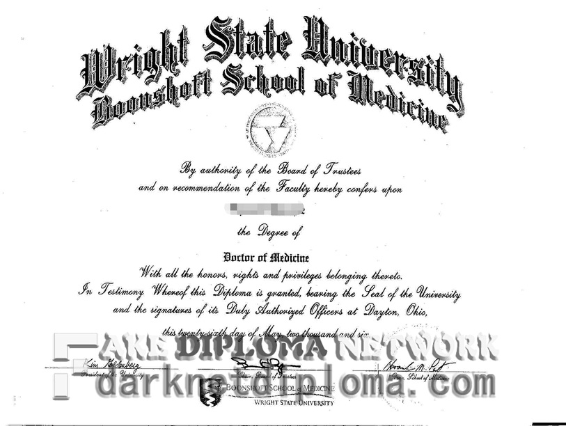 Purchasing a Fake Degree from Wright State University's Boonshoft School of Medicine: A Closer Look
