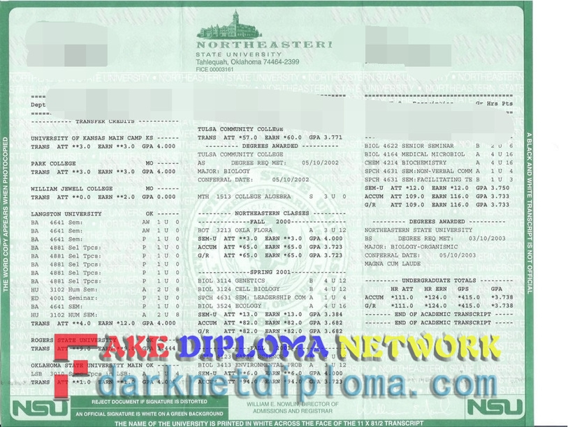 The Best Website to Buy Fake Northeastern State University Diploma