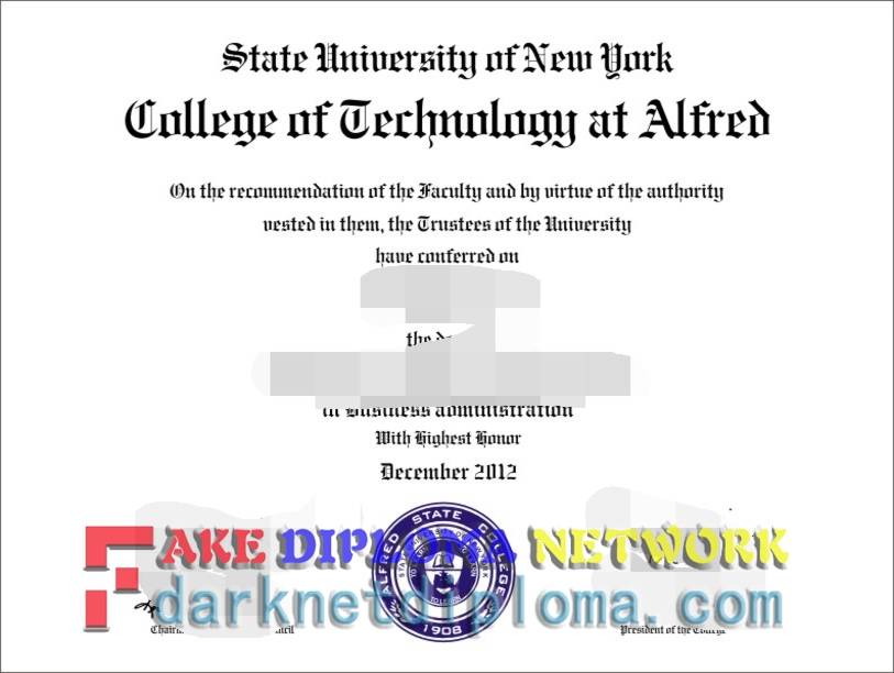 The Steps to Buy a Fake SUNY College of Technology at Alfred Degree